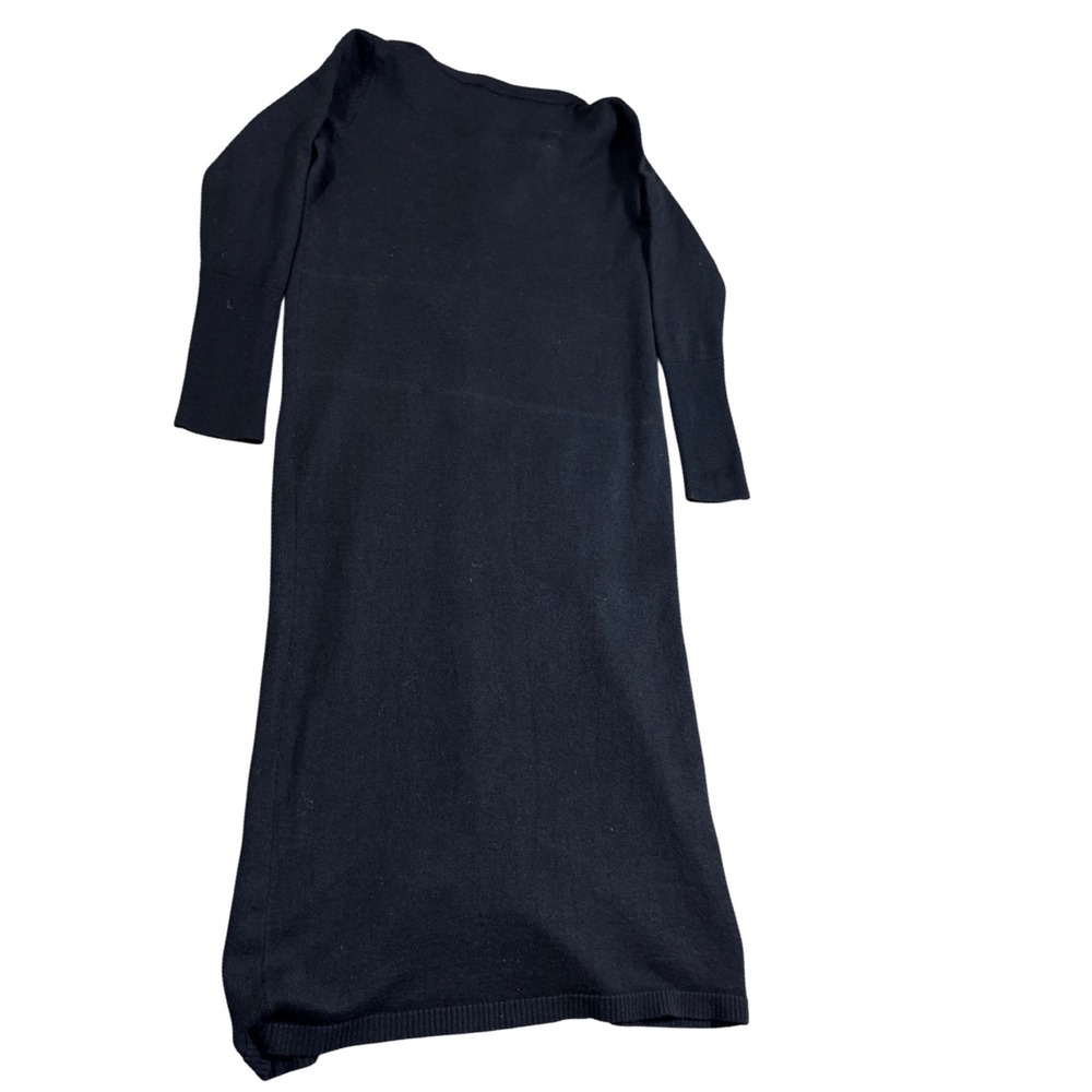 Peruvian Connection Black Button Front Cardigan D… - image 2